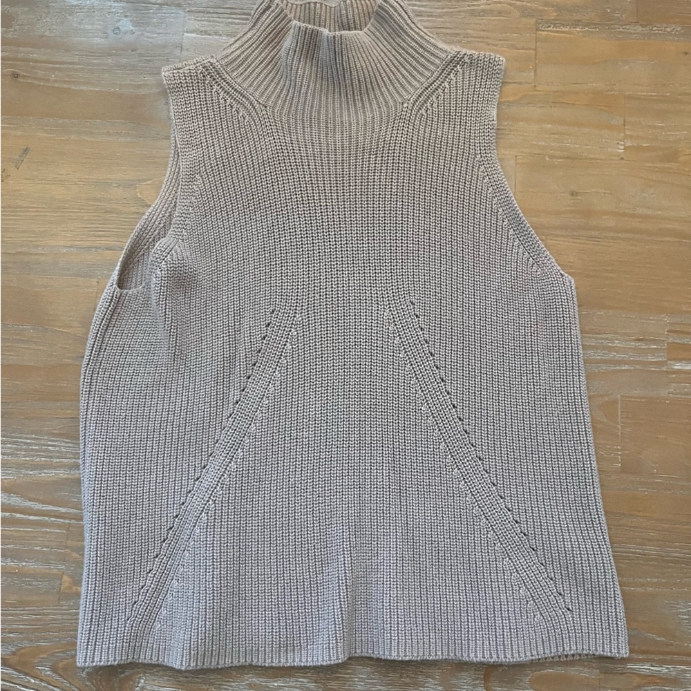 525 America tan cowl neck sweater